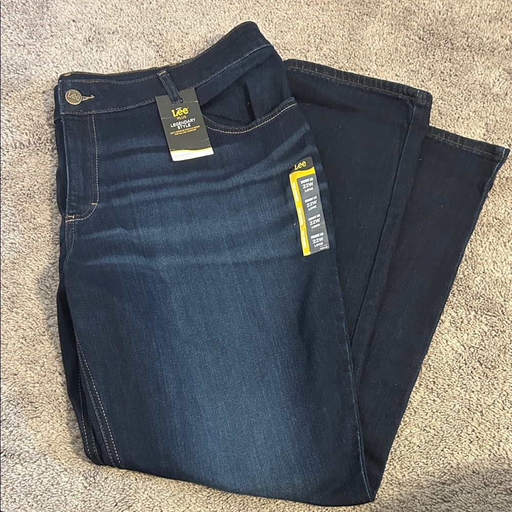 Lee Indigo Straight Leg Jeans